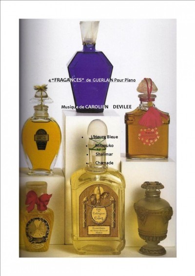 4 Fragances de Guerlain pour Piano