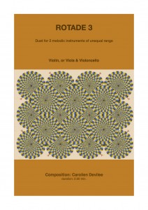Cover Rotade 3 for Violin or Viola and Violoncello