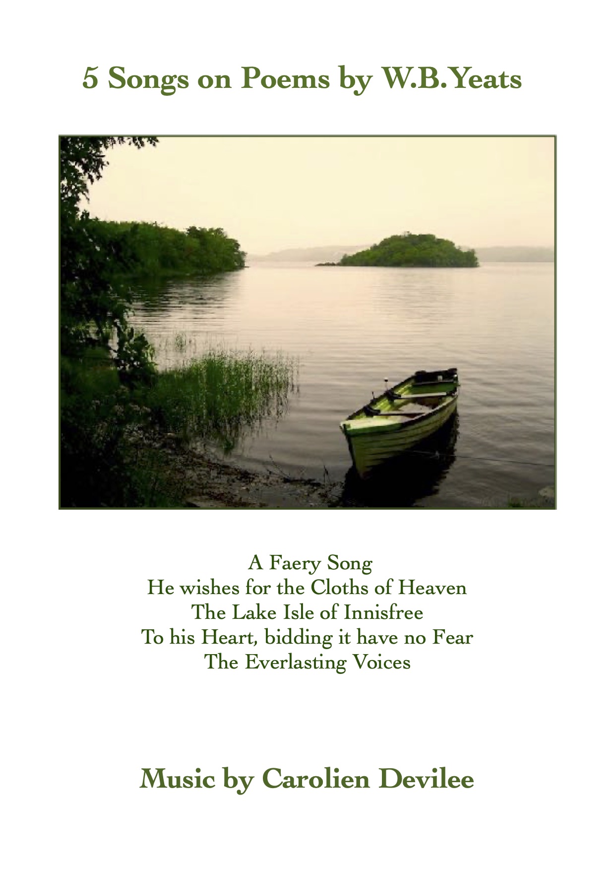 Yeats Songs from Carolien Devilee